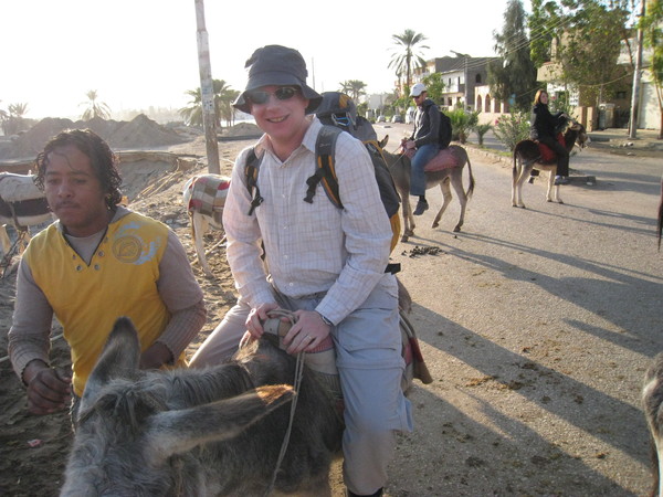 Valley of the Kings: donkey ride: Stuart